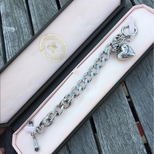 Juicy couture silver charm bracelet