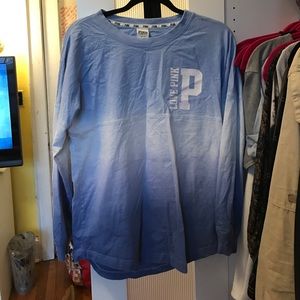 Blue pink by Victoria secret long sleep crew