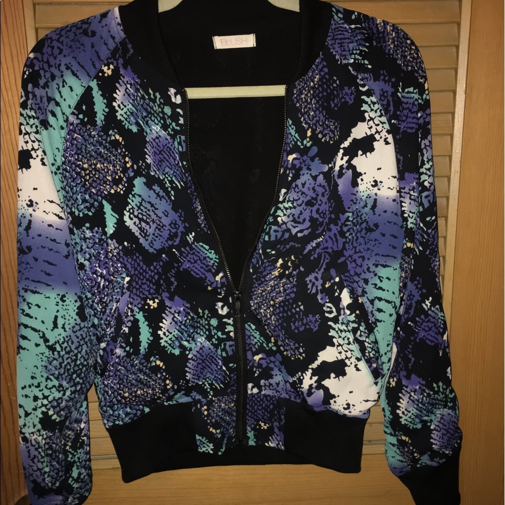 Multi Snake skin bomber