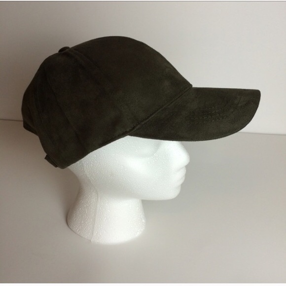 🍃Army Green Faux Suede Must Have Cap🍃 - Picture 2 of 4