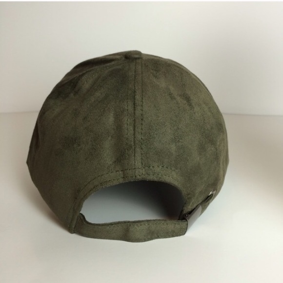 🍃Army Green Faux Suede Must Have Cap🍃 - Picture 3 of 4
