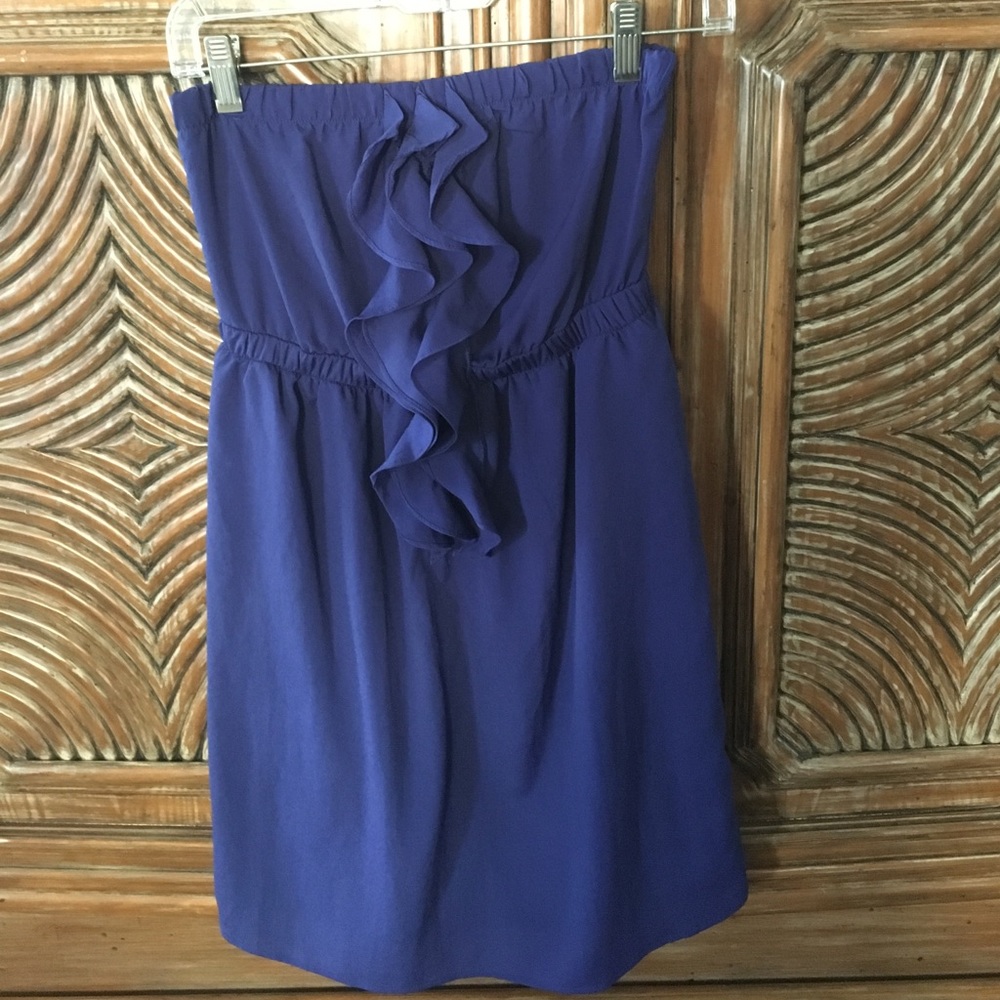 Strapless Ruffled Dress