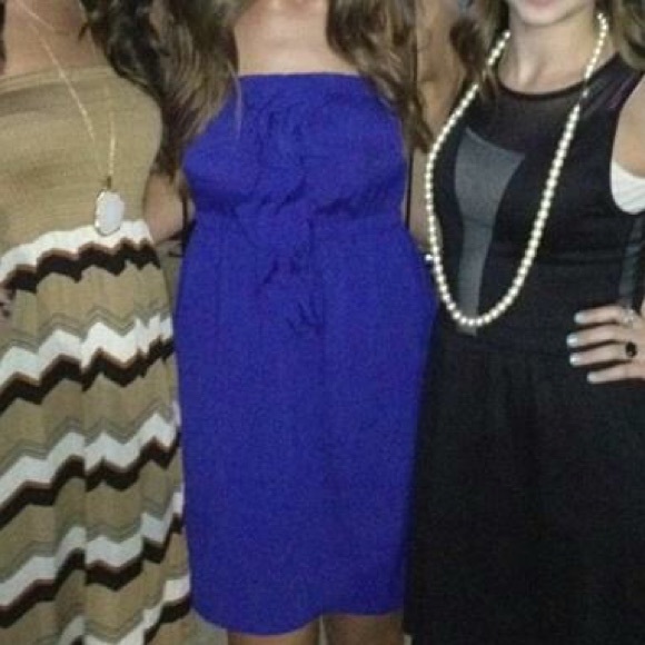 Strapless Ruffled Dress - Picture 2 of 2