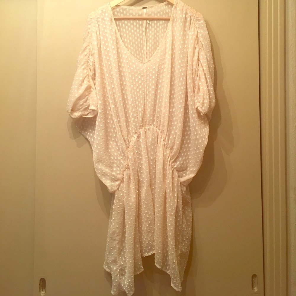 Free people oversized sheer dress size large