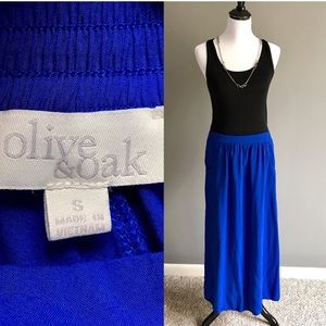 Blue maxi skirt