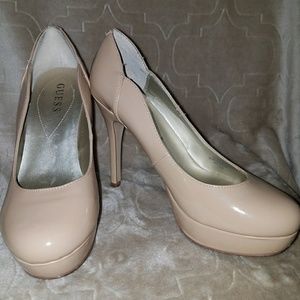 GUESS Nude Closed Round Toe Pumps $35