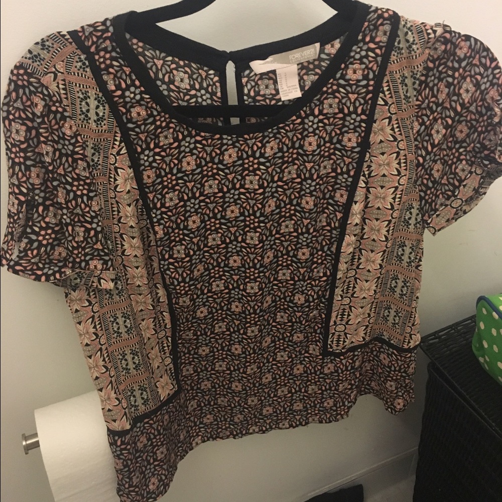 Patterned cotton forever 21 top