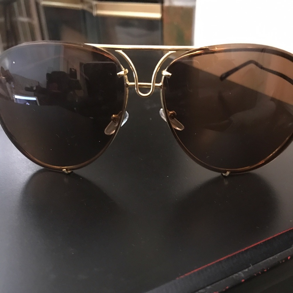 Golden brown lens shades