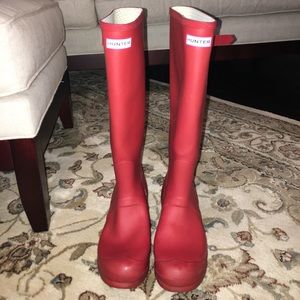 Hunter Rain Boots.