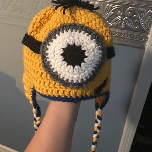 Handmade minion beanie