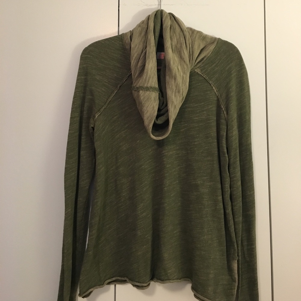 Free People Green Pullover