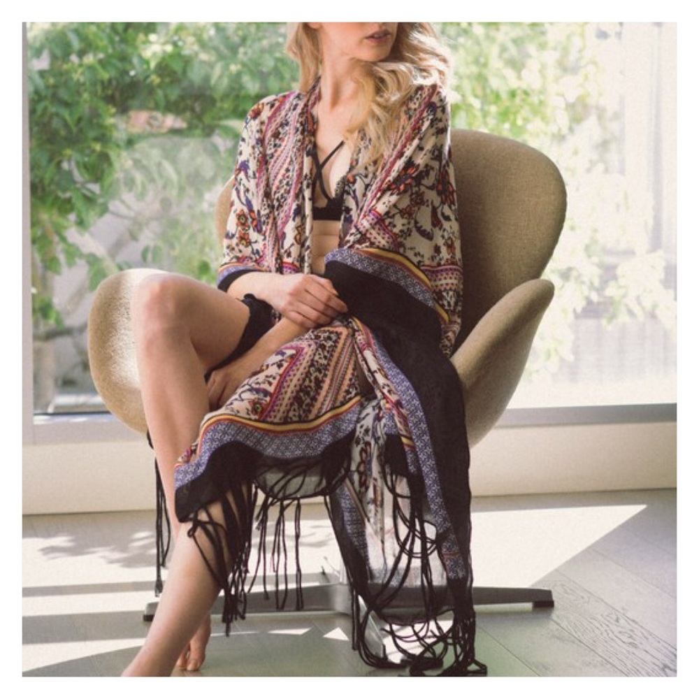 Flash Sale-Bohemian Tassel Kimono, Festival Kimono - Picture 4 of 8