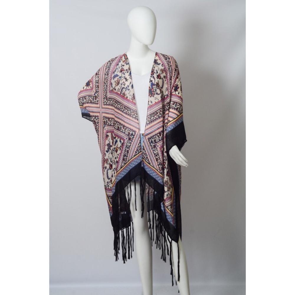 Flash Sale-Bohemian Tassel Kimono, Festival Kimono - Picture 5 of 8
