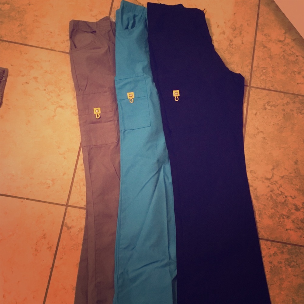 3 pair of Wonder Wink Scrub Bottoms