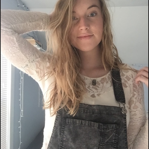 Free people lace panel long sleeve shirt - Picture 4 of 4