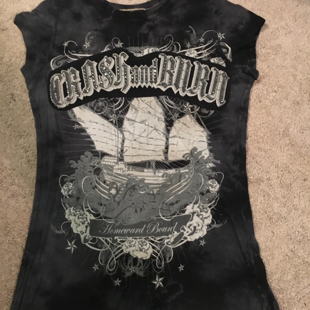 Crash and burn short sleeve shirt