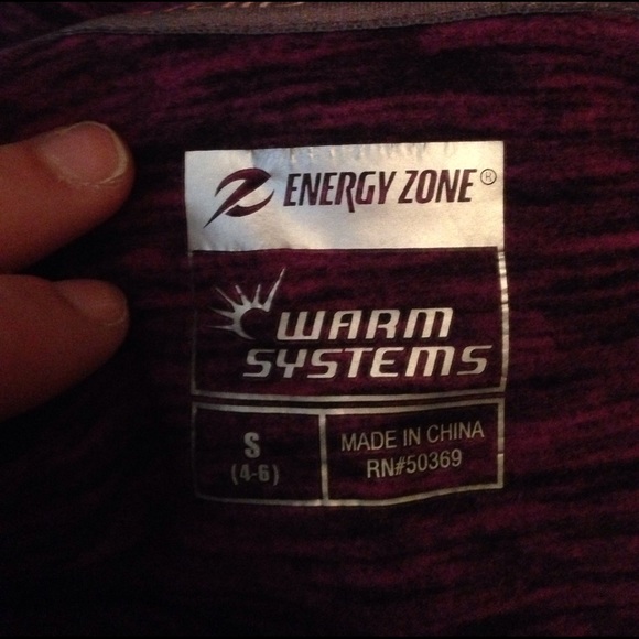 NWOT pink and black hoodie by Energy Zone size S - Picture 2 of 2