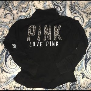 PINK, VS quarter zip sweater shirt