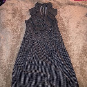 Express Design Studio Dress Polka Dot and Ruffles