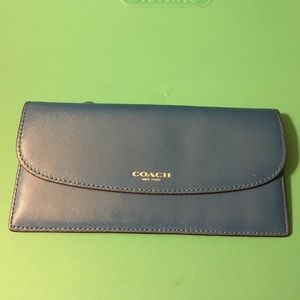 Blue coach wallet
