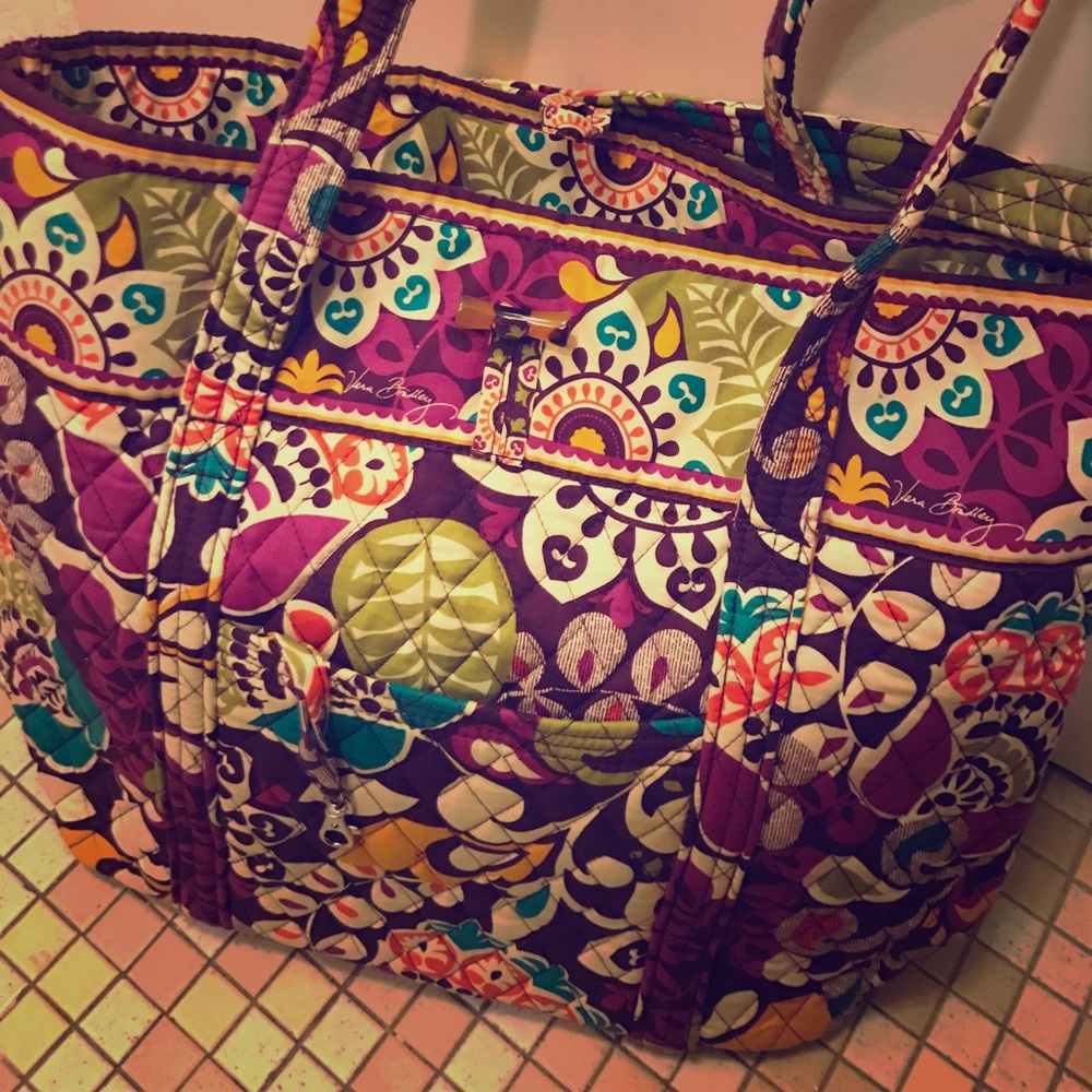 Vera Plum Crazy tote