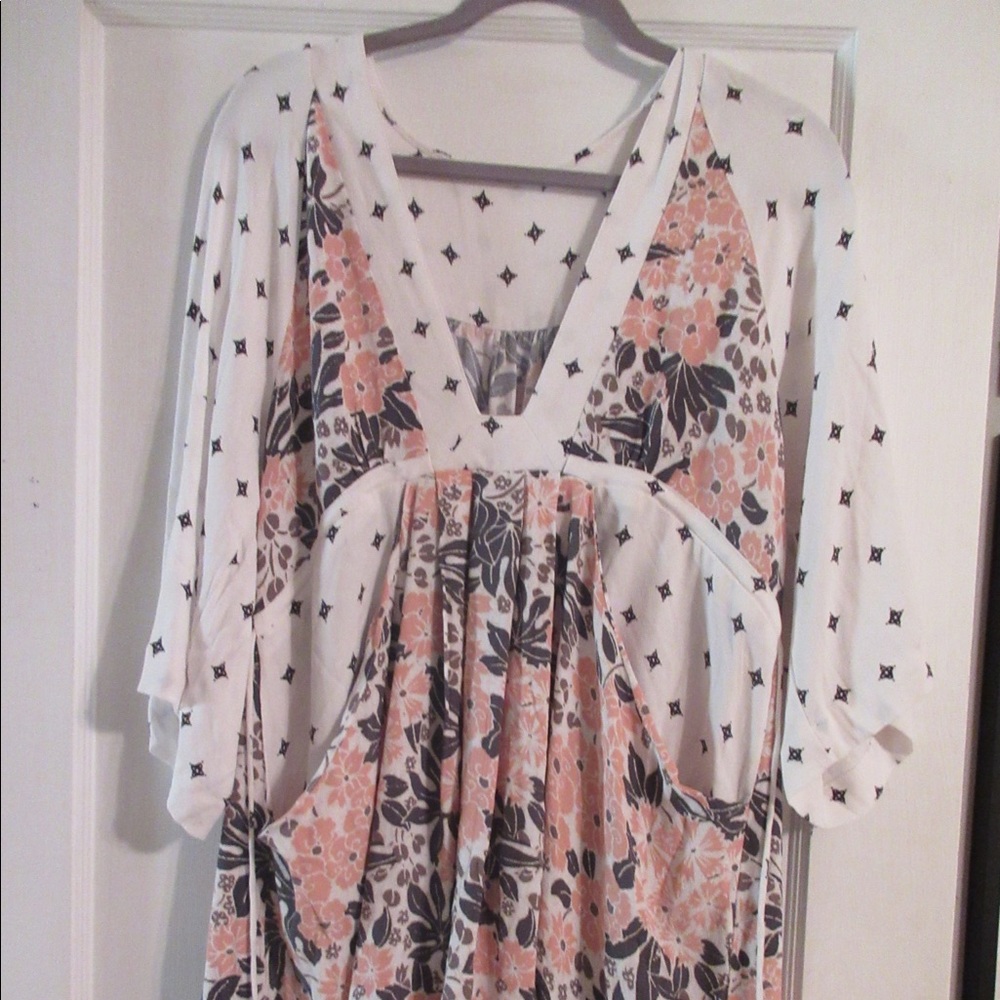 Free People Ivory Combo Dress