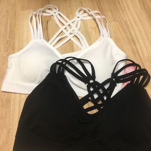 B&W Anemone multi strap seamless bralettes