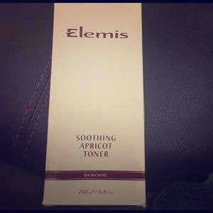 Elemis soothing apricot toner.