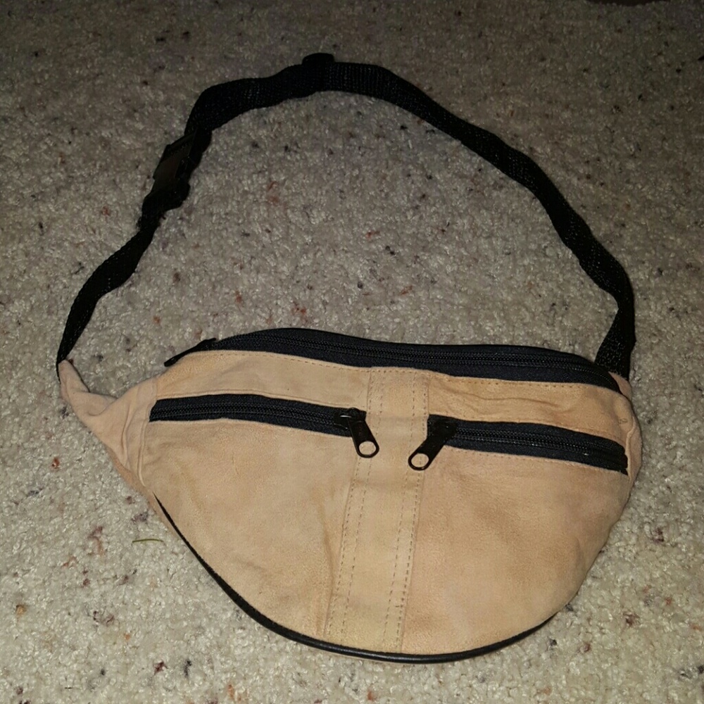 Suede pouch