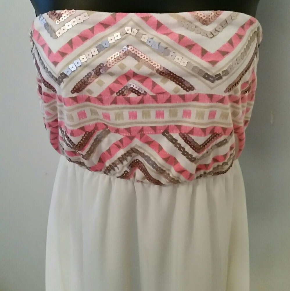 High Low Sequined Dress