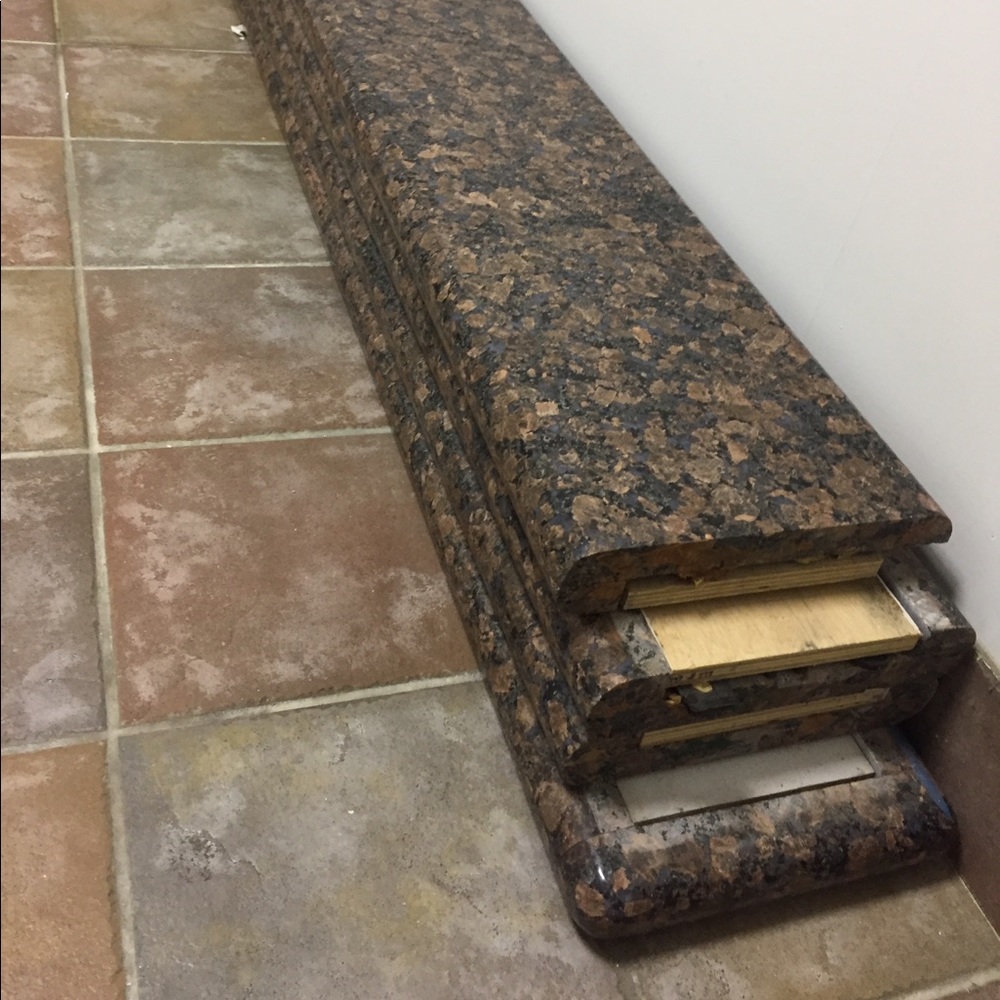 4 pieces of granite