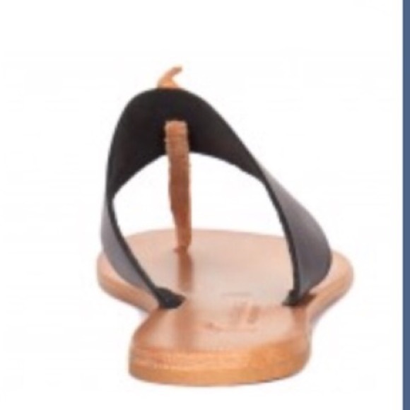 JOIE LA PLAGE BLACK &TAN KNOTTED SANDALS - Picture 2 of 8