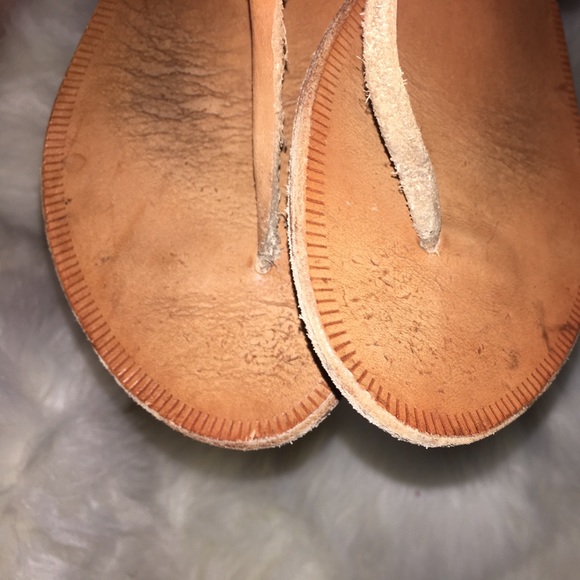 JOIE LA PLAGE BLACK &TAN KNOTTED SANDALS - Picture 5 of 8