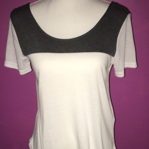 White and gray  t-shirt