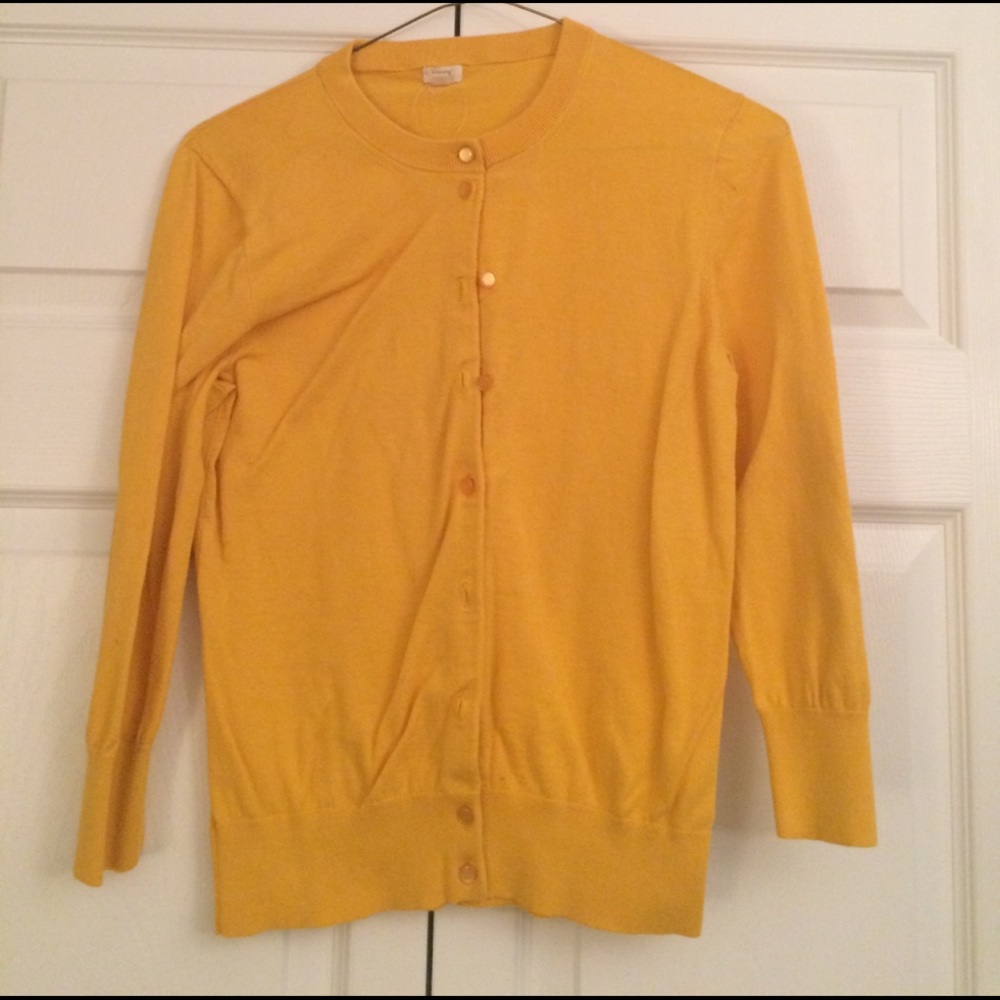 Pretty dark yellow Clare Cardigan
