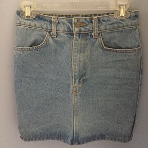 brandy denim pencil skirt