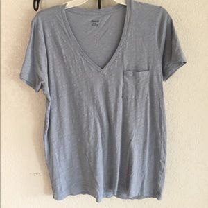 Madewell v-neck pocket tee