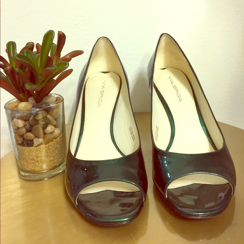 VIA SPIGA Emerald Green High Heels