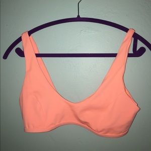Bright Coral Bikini Top (M)