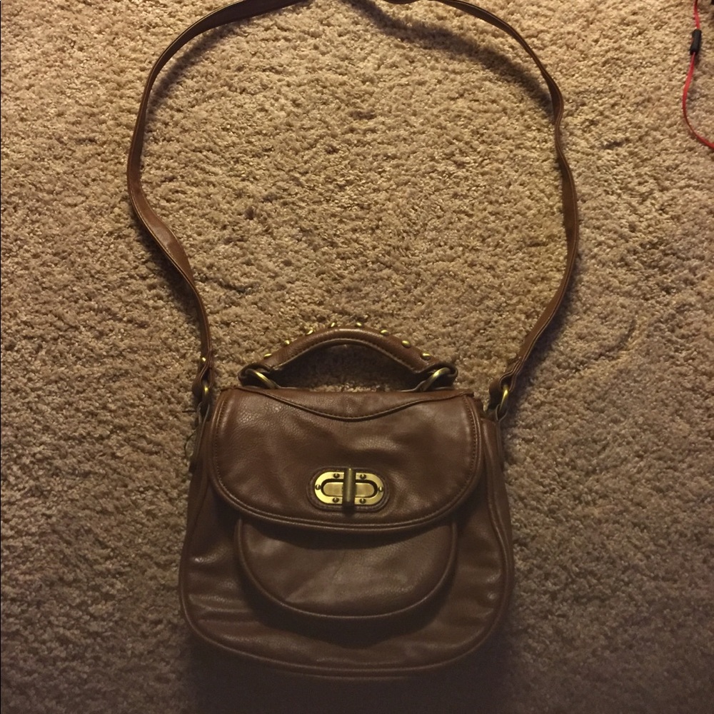 Brown crossover purse