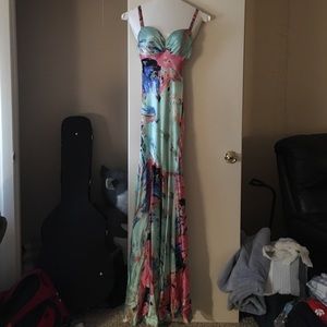 Silk prom dress