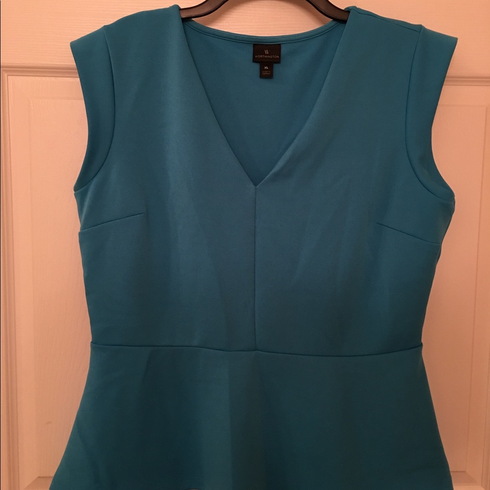 Turquoise Worthington Dressy Tank