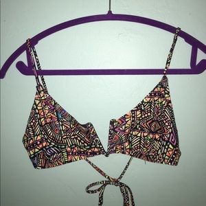 Multicolored O'Neill Bikini Top (M)
