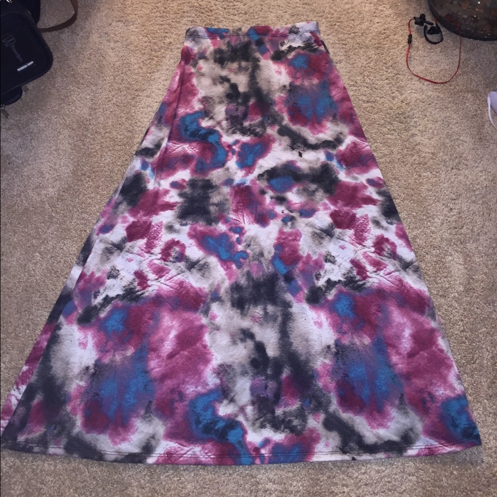 Printed maxi skirt