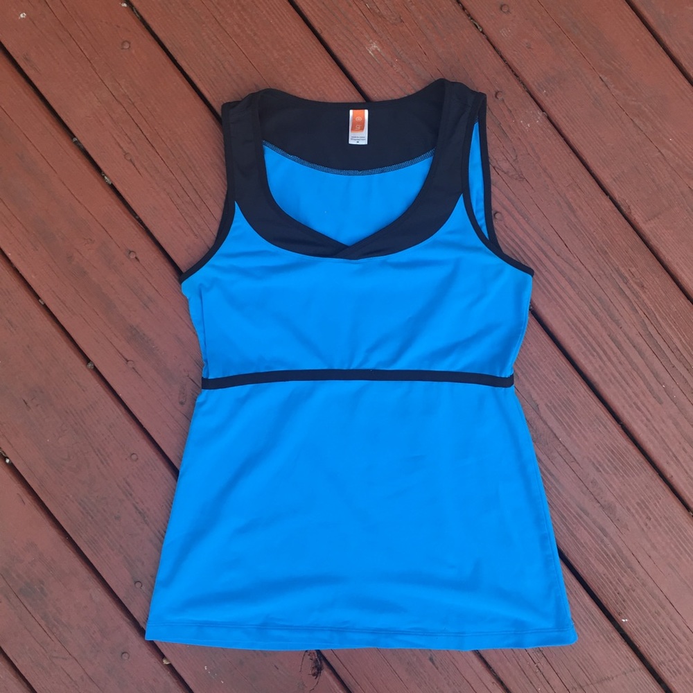 Lucy Power Athletic Yoga Top in Blue
