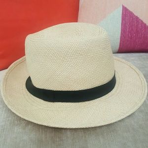 Tory Burch Straw Fedora Hat
