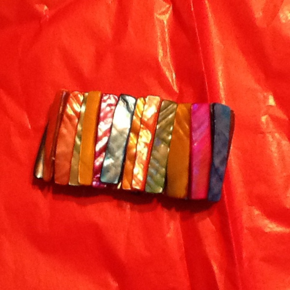 Multi color stretch bracelet