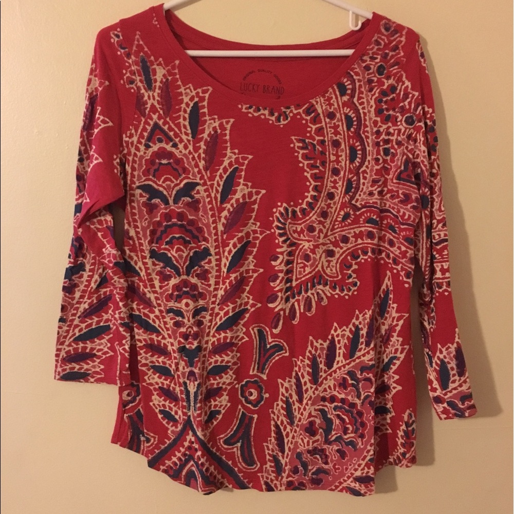 Lucky Brand Red Shirt Size S