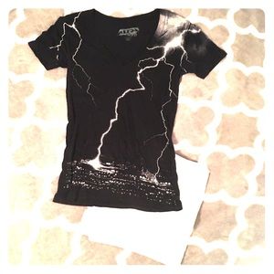 Black & White Lightning Bolt T-Shirt