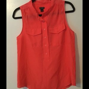 J. Crew Neon Pink Blouse